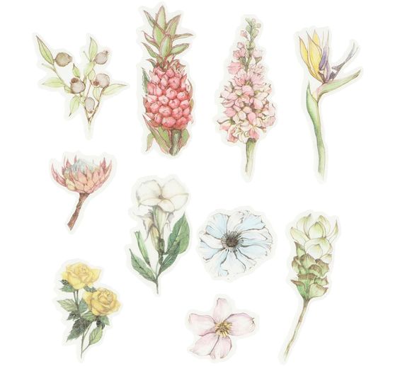 Washi Sticker "Bloemen pastel"
