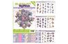 3D punched sheet book "Purple Flowers"