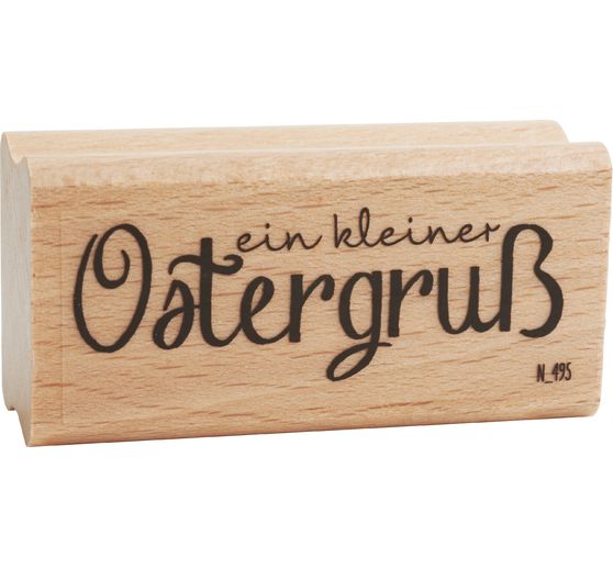 Houten stempel "Ein kleiner Ostergruß" 