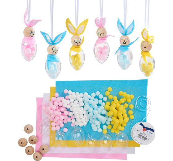 VBS Handicraft set acrylic glass eggs rabbits