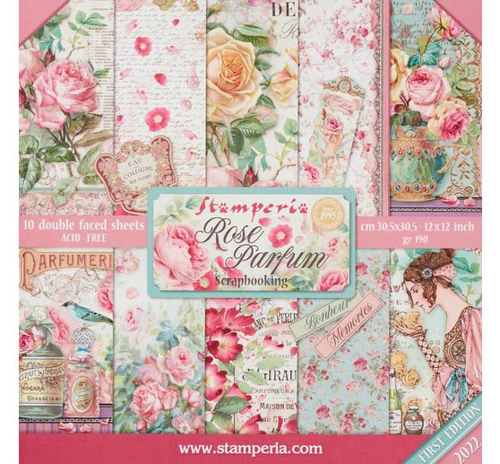 Scrapbook blok "Rose Parfum"