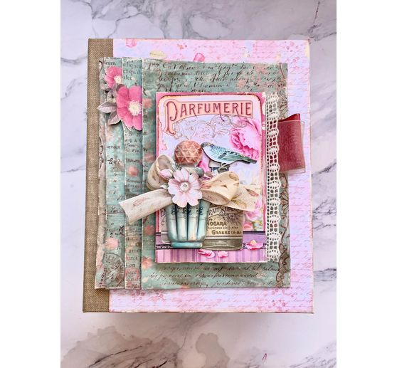 Scrapbook blok "Rose Parfum Backgrounds"