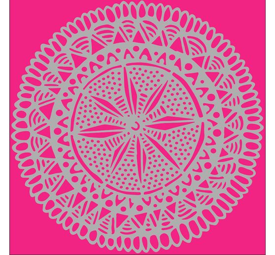 Stencil "Mandala cirkel 2", 15x15cm