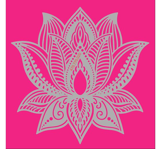 Stencil "Lotusbloem", 15x15cm