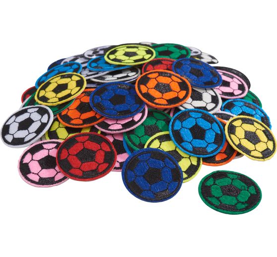 VBS Iron-on applications "Football", 120 pieces