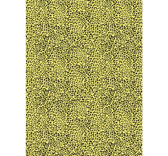 Décopatch papier fluorescerend "Gele Leoprint"