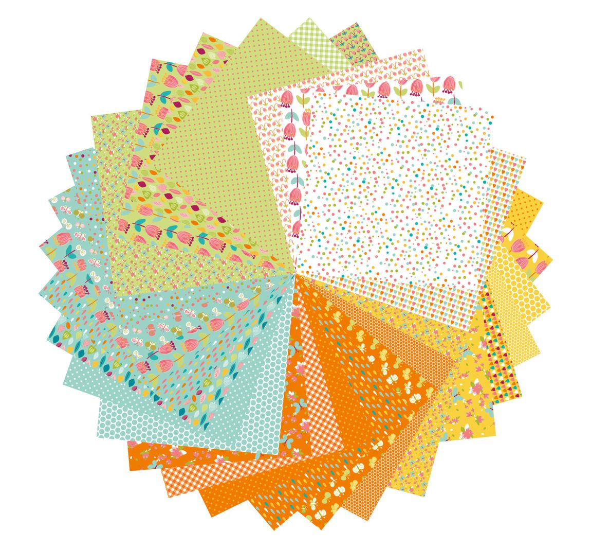 Vouwpapier assortiment "Spring"
