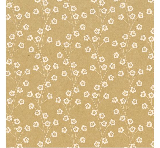 Vouwpapier assortiment "Kraftpapier Floral"