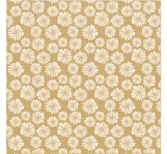 Vouwpapier assortiment "Kraftpapier Floral"