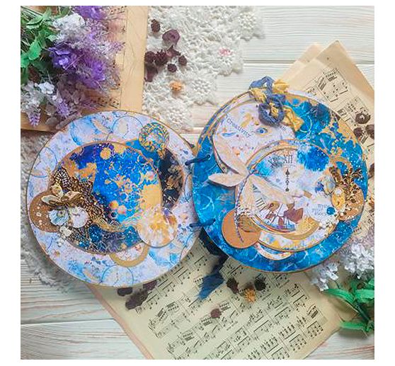 Scrapbook papier "Indigo"