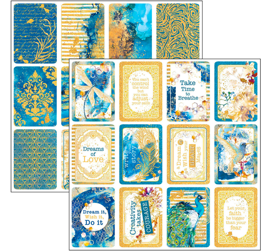 Scrapbook papier "Indigo"