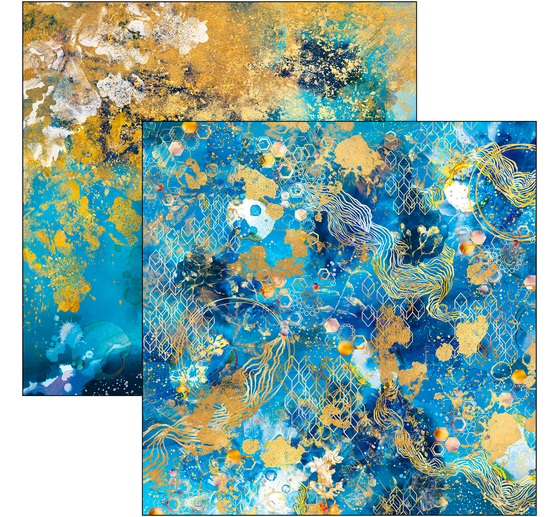Scrapbook papier "Indigo"