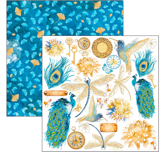 Scrapbook papier "Indigo"