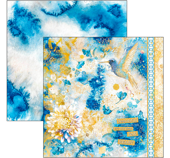 Scrapbook papier "Indigo"