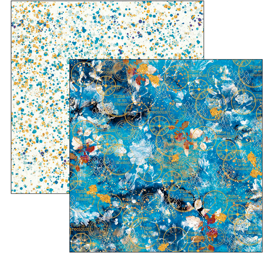 Scrapbook papier "Indigo"