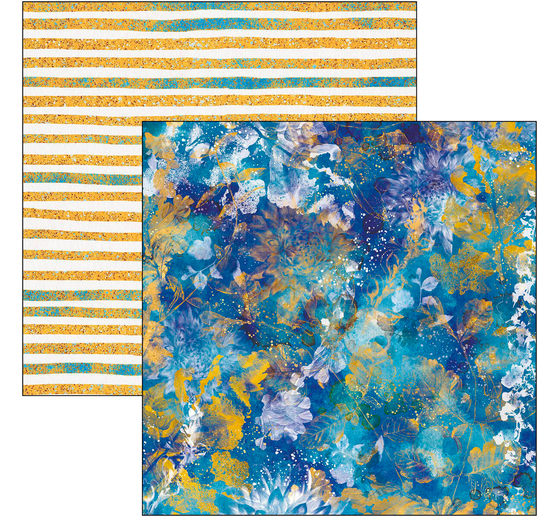 Scrapbook papier "Indigo"