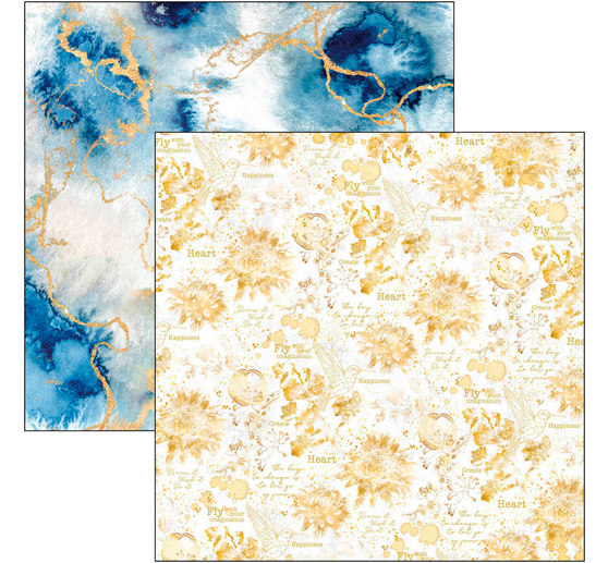 Scrapbook papier "Indigo"