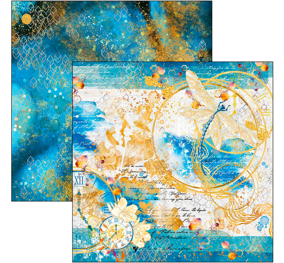 Scrapbook papier "Indigo"