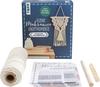 Kleine Kn&uuml;pfmomente: Makramee-Kn&uuml;pf-Set "Floraler Wandbehang"