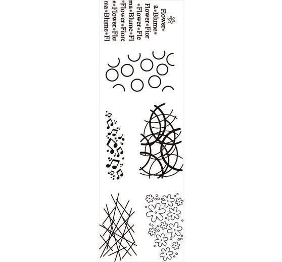 Siliconen stempel voor vouwbloemen "Design"