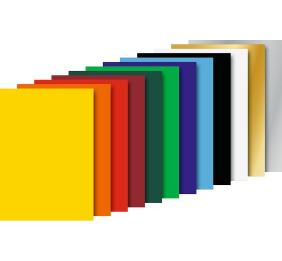Glanzend papieren boekje "Geassorteerde kleuren"