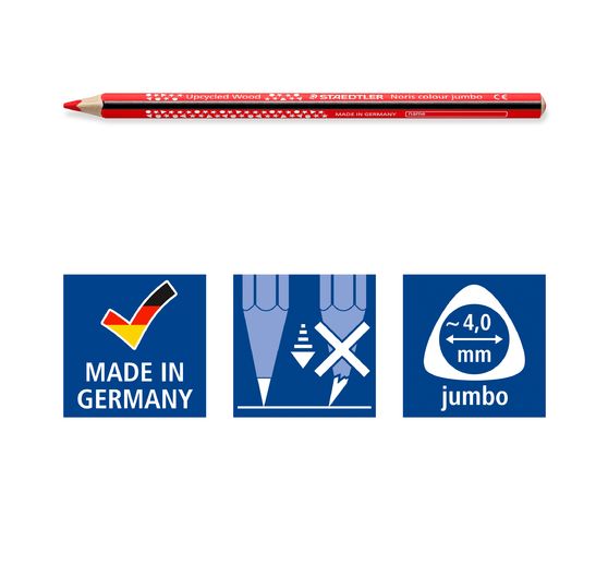 STAEDTLER Noris colour "Jumbo kleurpotloden", set van 9 + 1 gratis