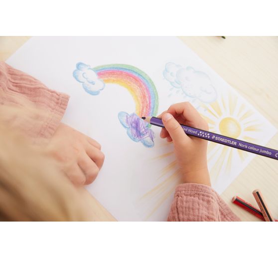 STAEDTLER Noris colour "Jumbo kleurpotloden", set van 9 + 1 gratis