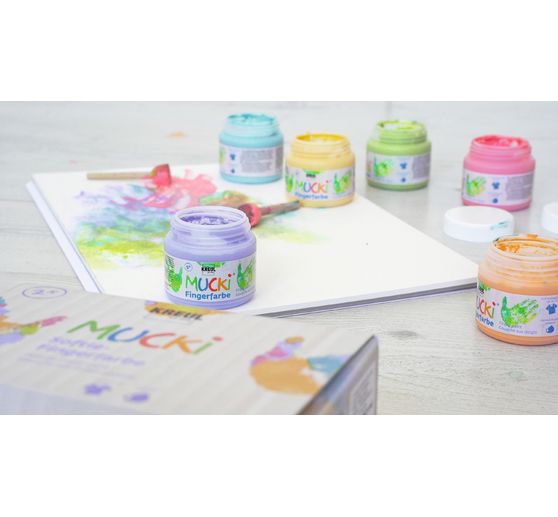 MUCKI Softie vingerverf, set van 6