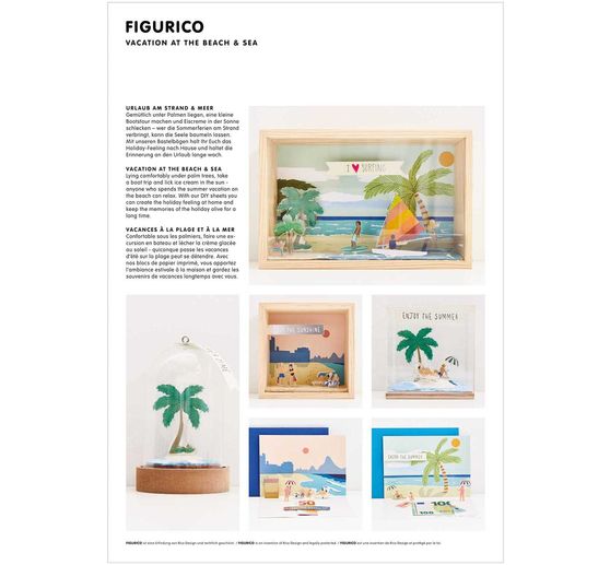 Rico Design Papieren achtergrondblok "FIGURICO"