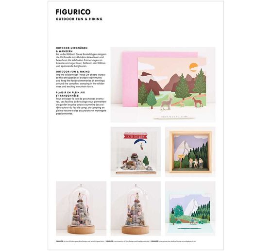 Rico Design Papieren achtergrondblok "FIGURICO"