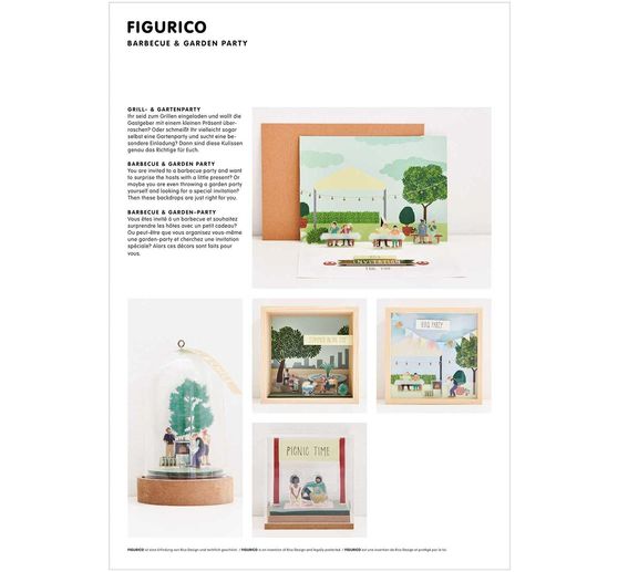 Rico Design Papieren achtergrondblok "FIGURICO"
