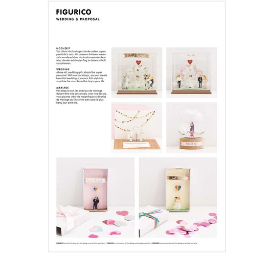Rico Design Papieren achtergrondblok "FIGURICO"