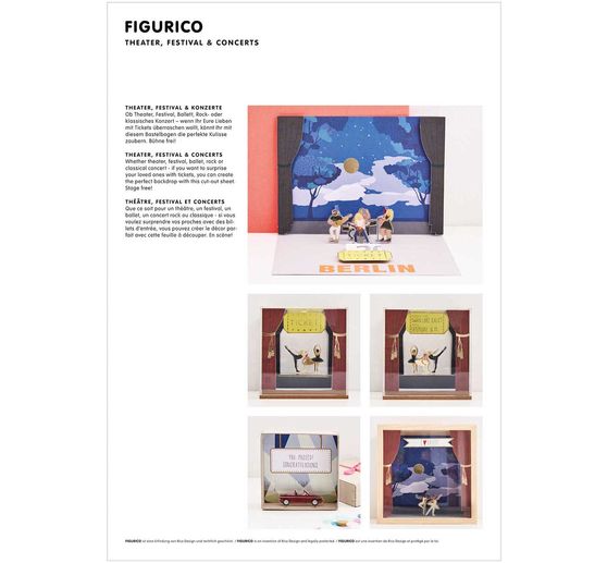 Rico Design Papieren achtergrondblok "FIGURICO"