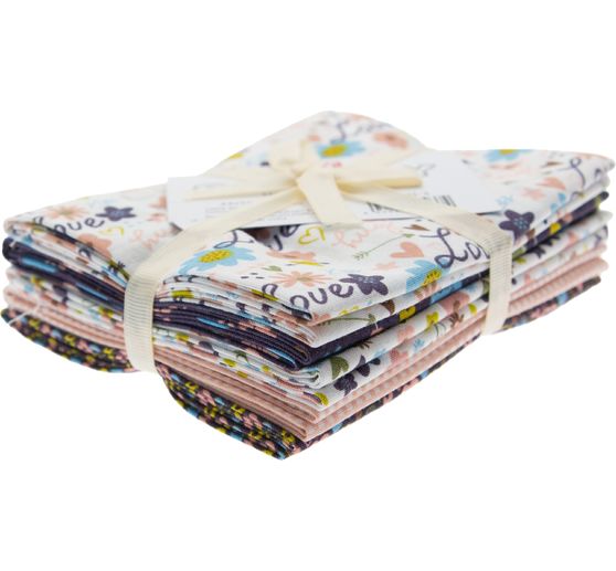Stofpakket Patchy "Hearts and Flowers"