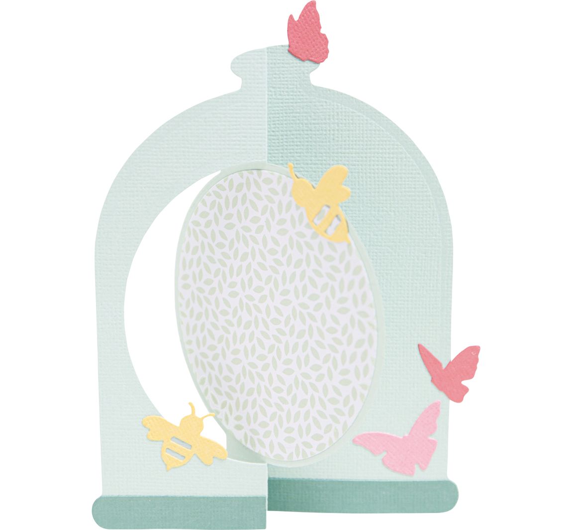 Sizzix Thinlits Die Set Card, Bell Jar by Jen Long
