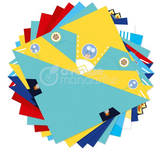 Creatieve box Origami "Vliegtuigen en raketten"