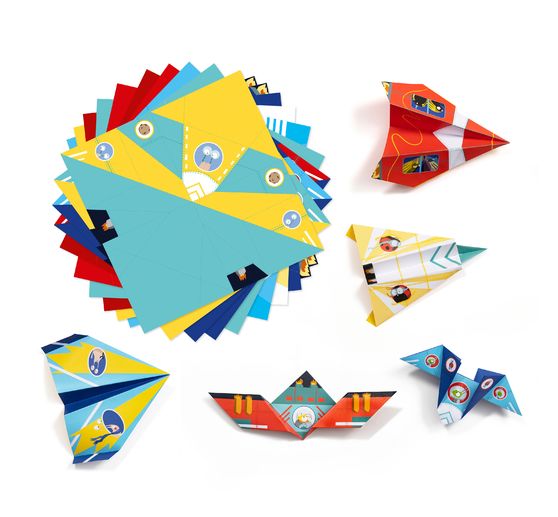 Creatieve box Origami "Vliegtuigen en raketten"