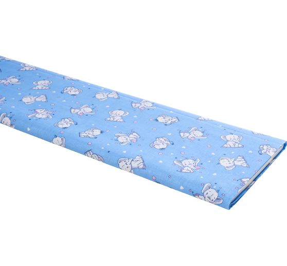 Cotton fabric "Little elephants"