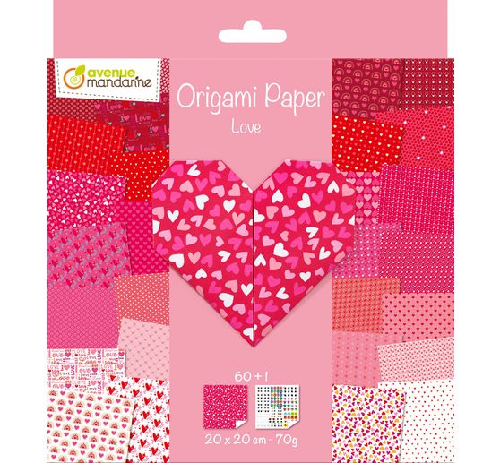 Vouwpapier assortiment "Paper Love"