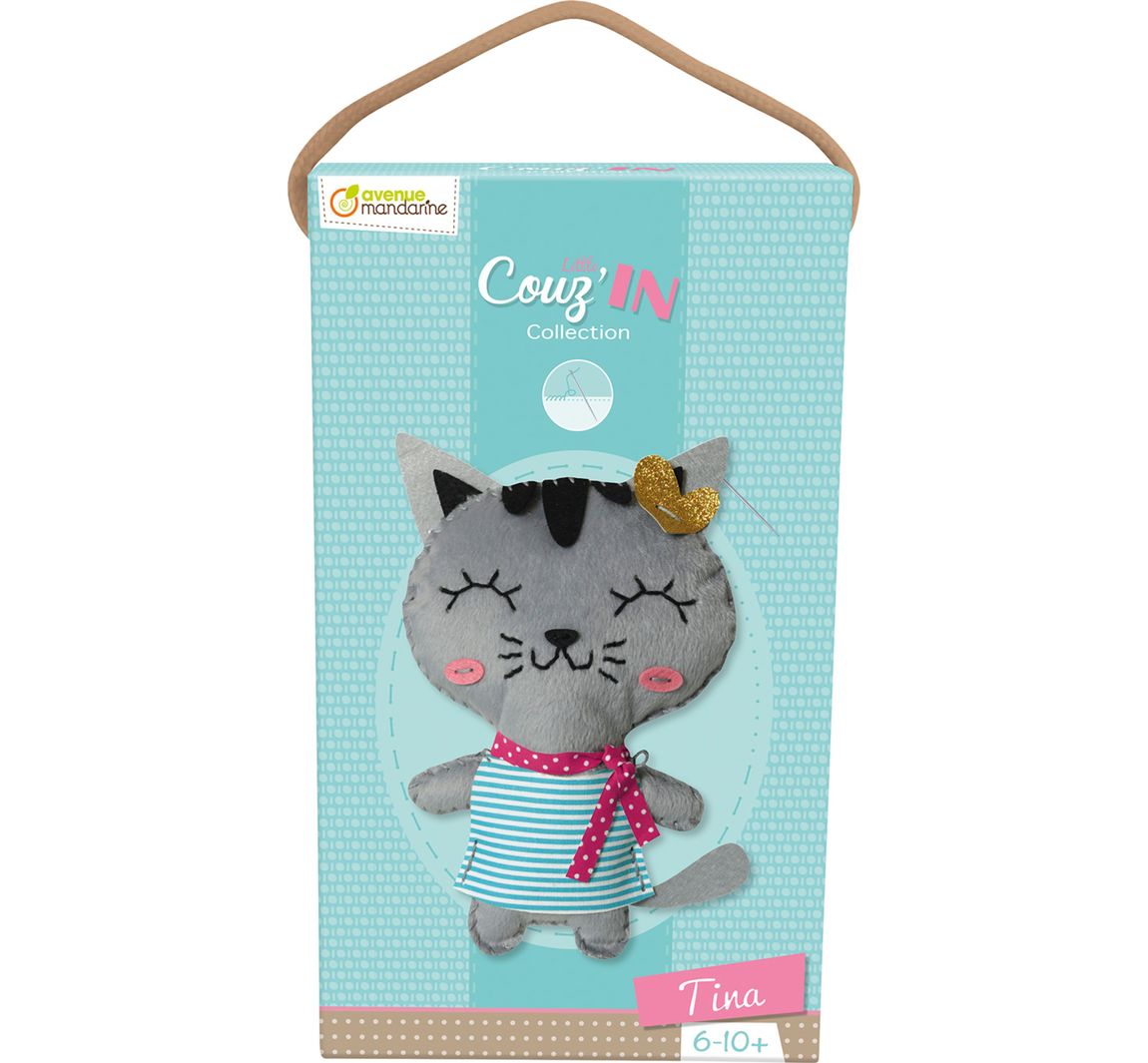 Naaien knutselpakket Little Couz'In "Kat Tina"