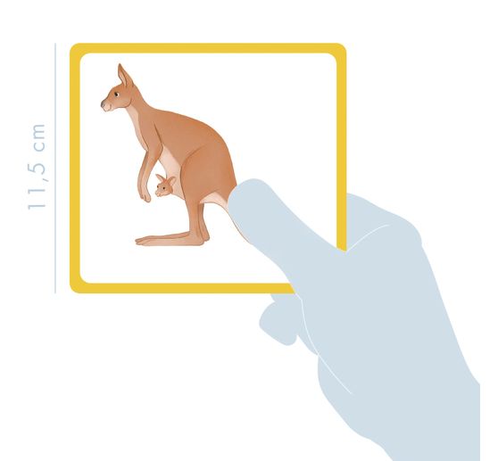 Educatief spel plaatjes "Wilde dieren"