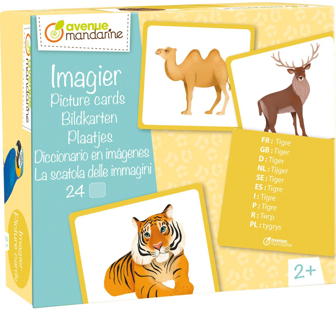 Educatief spel plaatjes "Wilde dieren"