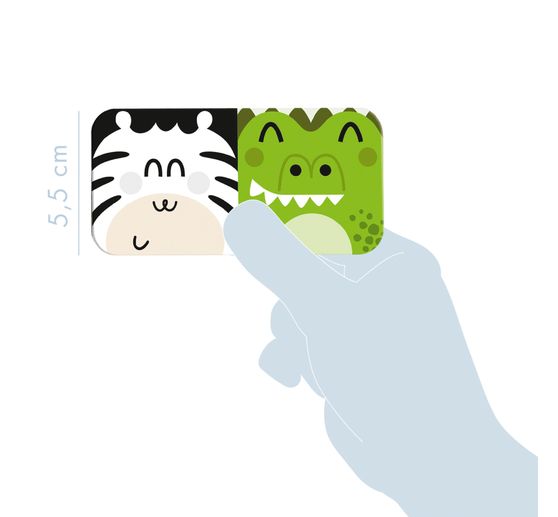 Educational game Domino "Animals and textures"