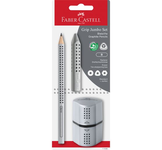 FABER-CASTELL Graphite pencil set "Jumbo Grip"