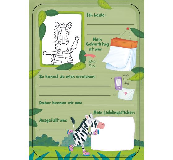 Vrienden boek "Meine tierisch tollen Freunde"