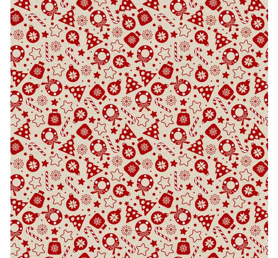 Motif fabric linen look "Timeless"