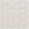 Katoenen stof "Geometrische ster" Polyester gecoat Beige