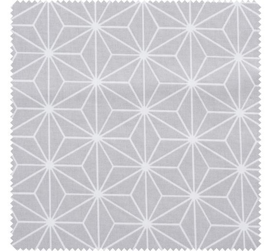 Katoenen stof "Geometrische ster" Polyester gecoat