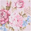 Motif fabric linen look "Scraper-Rose"