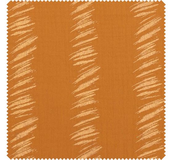 Crinkle muslin cotton fabric with gold effect "Transformation" Crush Stipes